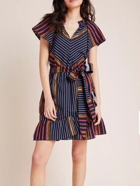 Ranna Gill Sibyl Shimmer Mini Dress